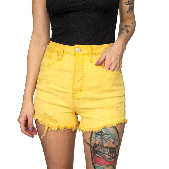 We The Free • US 25 • Mid-Rise Shorts • Soft Yellow - Picture 1 of 13